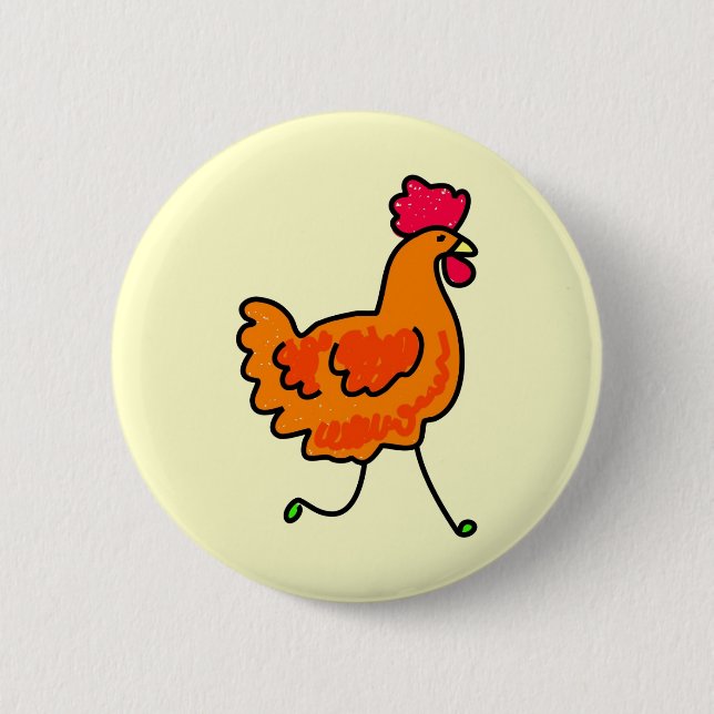 Huhn Button (Vorderseite)
