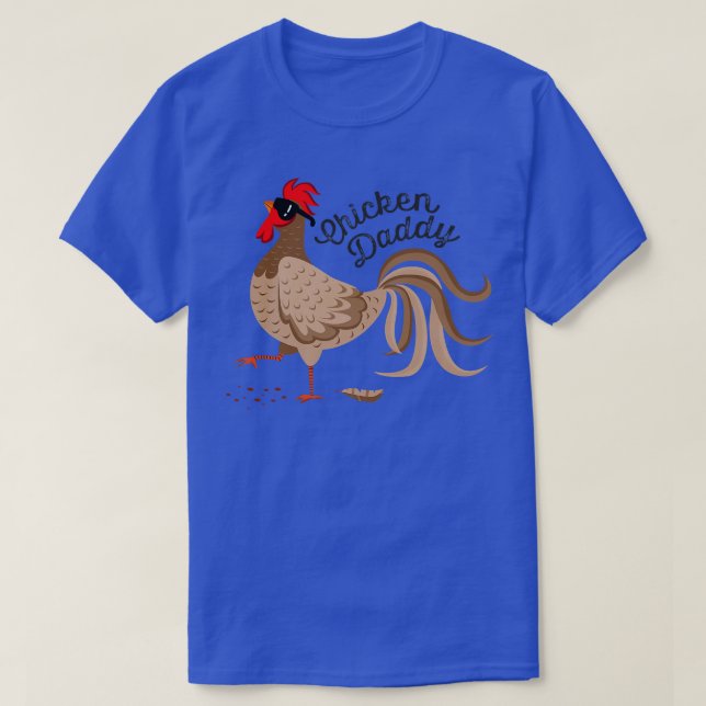 Huhn Daddy Hühnchen Vater Funny Rooster Poultry Fe T-Shirt (Design vorne)