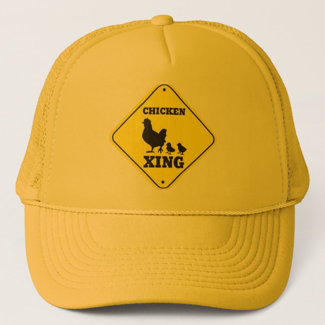 Huhn-Deckel Truckerkappe (Vorderseite)