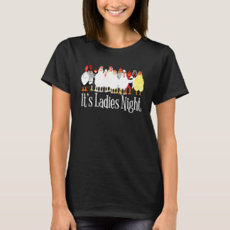 Huhn, es ist Damenabend, Hinterhof-Farm-Hennen Gra T-Shirt
