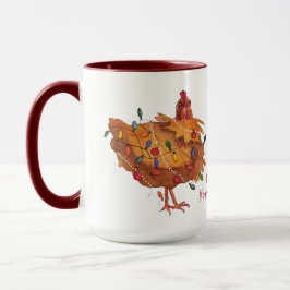 Huhn-Feiertags-Tasse der Plattform-sich Tasse