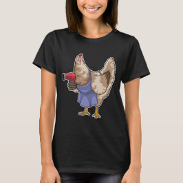 Huhn Friseur Haartrockner T-Shirt
