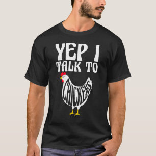 Huhn für Männer Frauen Verrückter Hühnerfarmer T-Shirt