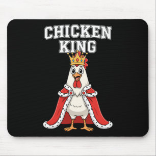 Huhn, gekrönter Hühnerkönig, Cape und Krone Atti Mousepad
