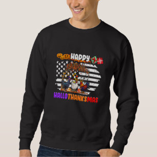 Huhn Halloween Froh HalloDankMas Herbst Als Sweatshirt