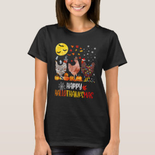Huhn Halloween Frohe HalloDankeMas Herbst Als T-Shirt