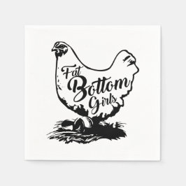 Huhn Hen Fat Bottom Napkin Serviette