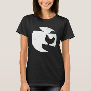 Huhn Heulender Mond Tier Silhouette Frauen Jungen T-Shirt