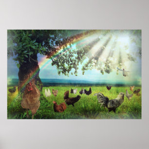 Huhn-Himmel Poster