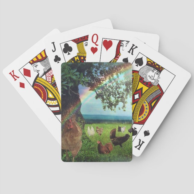 Huhn-Himmel Spielkarten (Rückseite)