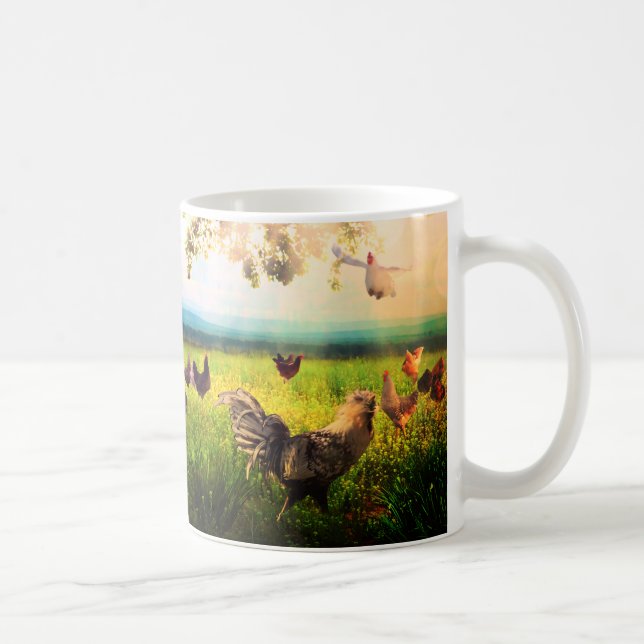 Huhn-Himmels-Tasse Kaffeetasse (Rechts)