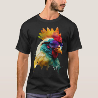 Huhn Huhn Sonnenbrille Urlaub Huhn Fans p T-Shirt