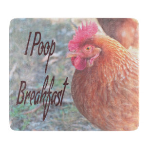 Huhn I kack Breakfast Funny Spaß Schneidebrett