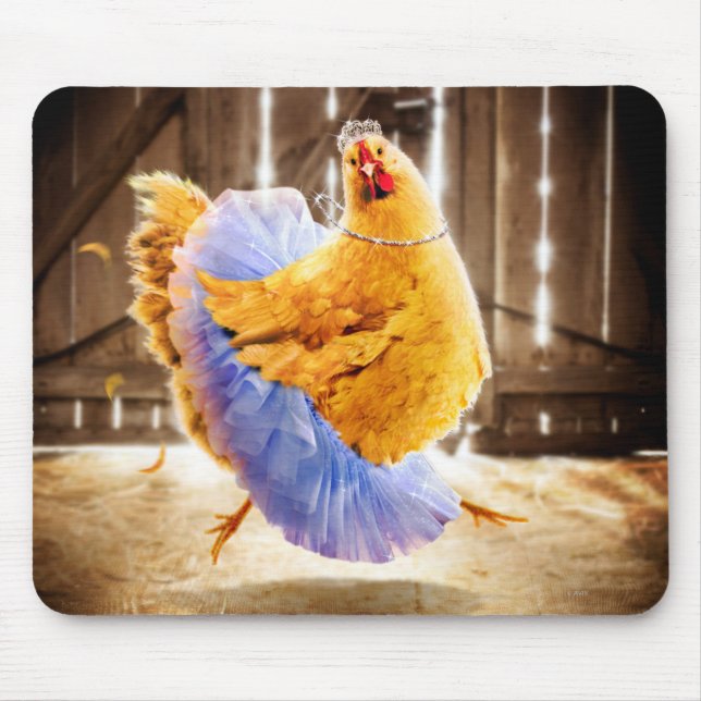 Huhn in Tutu Mousepad (Vorne)