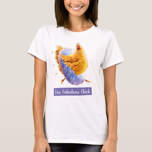 Huhn in Tutu T-Shirt (Vorderseite)