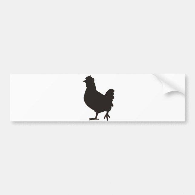 Huhn ist das neue Schwarz Autoaufkleber (Vorne)