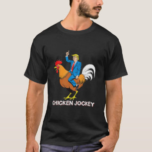 Huhn Jockey Trump Lustiges Meme Surrealer Humor T- T-Shirt