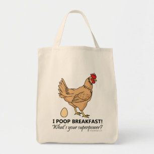 Huhn Kacke Frühstück Funny Tragetasche
