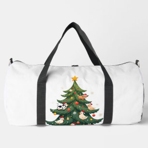 Huhn Kuh Ziege Pferd Bauernhof Tier Landwirt Chris Duffle Bag