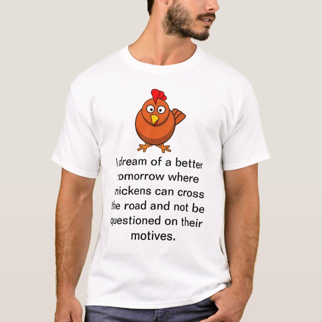 Huhn-Motive T-Shirt (Vorderseite)