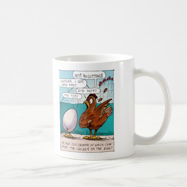 Huhn oder die Ei-Tasse Kaffeetasse (Rechts)