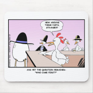 Huhn oder Ei? Funny Gifts & Sammlerstücke Mousepad