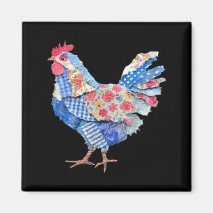 Huhn Patchwork Hase Eier Kaninchen Frohe Ostern D Magnet