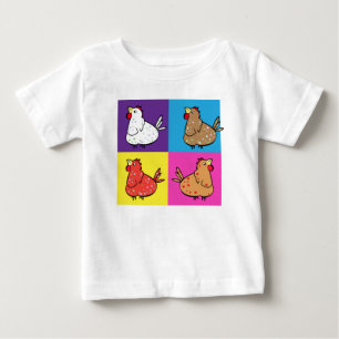 Huhn-Quadrate - Baby-Shirt Baby T-shirt