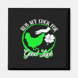 Huhn reibe mich für viel Glück St. Patricks Day Magnet