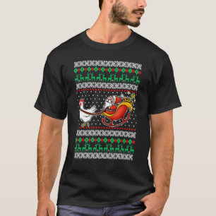 Huhn Rentier Weihnachtsmann HÄSSLICH Weihnachten T-Shirt