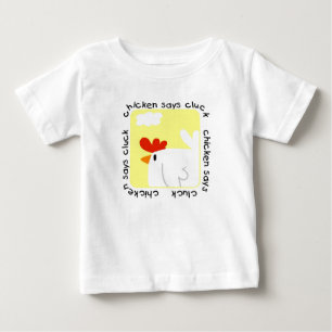 Huhn sagt Gluckern-T-Shirts und Geschenke Baby T-shirt