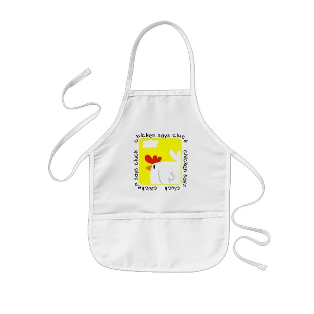 Huhn sagt Gluckern-T-Shirts und Geschenke Kinderschürze (Vorne)
