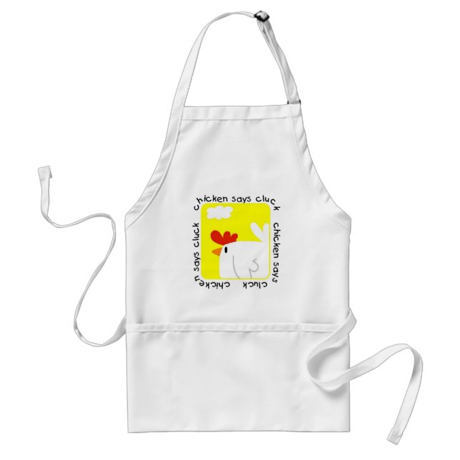 Huhn sagt Gluckern-T-Shirts und Geschenke Schürze (Vorne)
