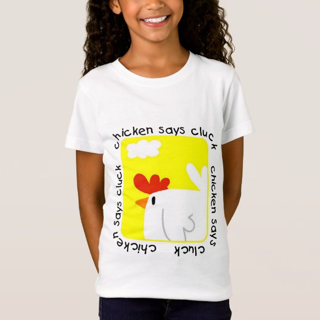 Huhn sagt Gluckern-T-Shirts und Geschenke T-Shirt (Vorderseite)