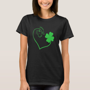 Huhn Shamrock Herz C Blatt St Patrick's Day T-Shirt