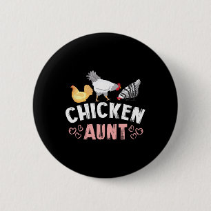Huhn Tante Tantchen Bauernhof  Button