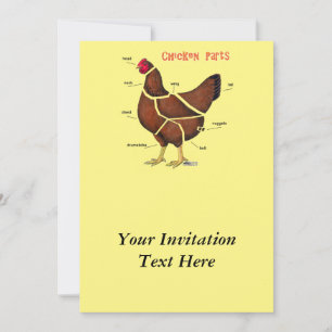 Huhn-Teile Einladung