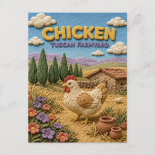 Huhn Tuscan Farmyard Modern KlayKoo Postkarte