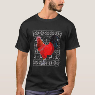 Huhn Ugly Sweater Christmas Funny Chicken Lover T-Shirt