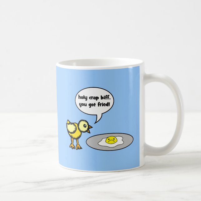 Huhn und Ei Kaffeetasse (Rechts)