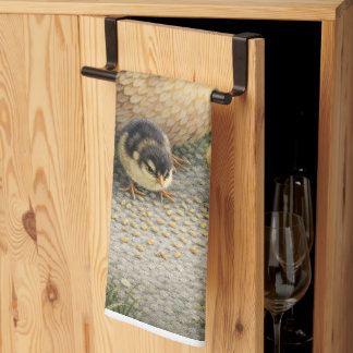 Huhn und Küken Bauernhaus Küchentuch