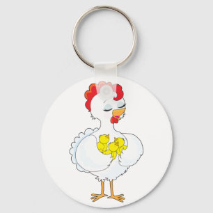 Huhn und Küken Schlüsselanhänger