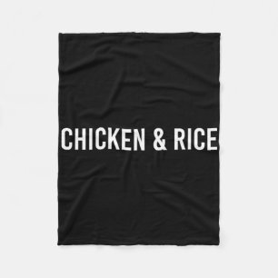 Huhn und Reis - Fitness und Gewichtheben  Fleecedecke