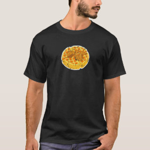 Huhn und Waffel Bedrängt Süßes Essen Schummel Mahl T-Shirt
