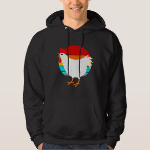 Huhn Vintage Retro mit Geflügelfarm   Hoodie