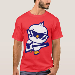 Huhn Vogel Ente spielt Gitarre Musik Gitarrist Fre T-Shirt