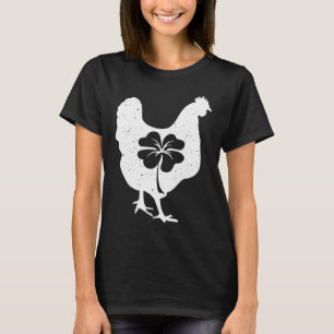 Huhn Vogel Henne Kleeblatt St Patricks Day Sankt P T-Shirt