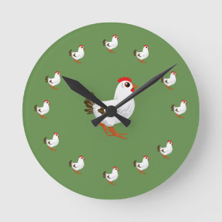 Huhn-Wanduhr-Huhn-Liebhaber-Geschenk Runde Wanduhr