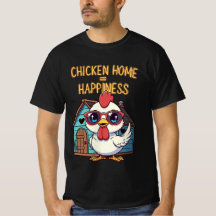 Huhn Zuhause = Glück – Süße Sonnenbrille T-Shirt