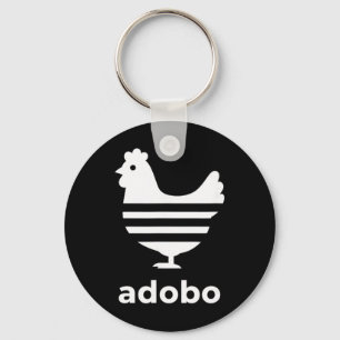 Hühnchen Adobo Pinoy, philippinischer Nahrungsstol Schlüsselanhänger